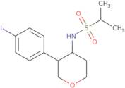 trans-N-(3-(4-Iodophenyl)tetrahydro-2H-pyran-4-yl)propane-2-sulfonamide