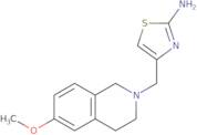 4-[(6-Methoxy-3,4-dihydroisoquinolin-2(1H)-yl)methyl]-1,3-thiazol-2-amine