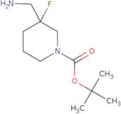 tert-butyl 3-(aminomethyl)-3-fluoropiperidine-1-carboxylate