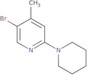5-Bromo-4-methyl-2-(1-piperidinyl)pyridine