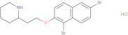 2-{2-[(1,6-Dibromo-2-naphthyl)oxy]-ethyl}piperidine hydrochloride