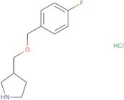 3-{[(4-Fluorophenyl)methoxy]methyl}pyrrolidine hydrochloride