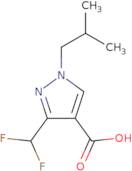 3-(Difluoromethyl)-1-(2-methylpropyl)-1H-pyrazole-4-carboxylic acid