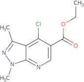 Ethyl 4-chloro-1,3-dimethylpyrazolo[3,4-b]pyridine-5-carboxylate