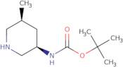 tert-butyl N-[(3R,5S)-5-Methylpiperidin-3-yl]carbamatetert-butyl N-[(3R,5S)-5-methylpiperidin-3-...