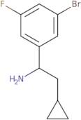 1-(3-Bromo-5-fluorophenyl)-2-cyclopropylethan-1-amine