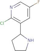 2-Chloro-5-fluoro-3-(pyrrolidin-2-yl)pyridine