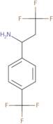 3,3,3-Trifluoro-1-[4-(trifluoromethyl)phenyl]propan-1-amine