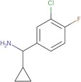 (3-Chloro-4-fluorophenyl)(cyclopropyl)methanamine