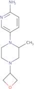 5-[(2S)-2-Methyl-4-(oxetan-3-yl)piperazin-1-yl]pyridin-2-amine