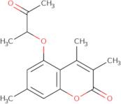 3,4,7-Trimethyl-5-[(3-oxobutan-2-yl)oxy]-2H-chromen-2-one