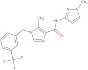 5-Methyl-N-(1-methyl-1H-pyrazol-3-yl)-1-[[3-(trifluoromethyl)phenyl]methyl]-1H-imidazole-4-carboxamide