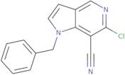 1-Benzyl-6-chloro-1H-pyrrolo[3,2-c]pyridine-7-carbonitrile