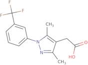 2-{3,5-Dimethyl-1-[3-(trifluoromethyl)phenyl]-1H-pyrazol-4-yl}acetic acid