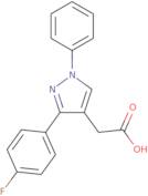 2-[3-(4-Fluorophenyl)-1-phenyl-1H-pyrazol-4-yl]acetic acid