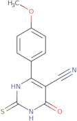 4-(4-Methoxyphenyl)-6-oxo-2-sulfanyl-1,6-dihydropyrimidine-5-carbonitrile