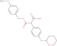 3-(4-Methoxybenzyloxy)-3-oxo-2-(4-(tetrahydro-2H-pyran-2-yloxy)phenyl)propanoic acid