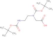 2-{[(tert-Butoxy)carbonyl](2-{[(tert-butoxy)carbonyl]amino}ethyl)amino}acetic acid