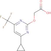 (4-Cyclopropyl-6-trifluoromethyl-pyrimidin-2-yloxy)-acetic acid