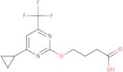 4-{[4-Cyclopropyl-6-(trifluoromethyl)pyrimidin-2-yl]oxy}butanoic acid