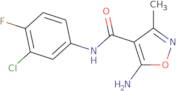 5-Amino-3-methyl-isoxazole-4-carboxylic acid (3-chloro-4-fluoro-phenyl)-amide