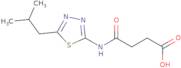 3-{[5-(2-Methylpropyl)-1,3,4-thiadiazol-2-yl]carbamoyl}propanoic acid