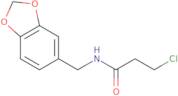 N-(1,3-Dioxaindan-5-ylmethyl)-3-chloropropanamide