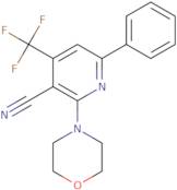 2-(Morpholin-4-yl)-6-phenyl-4-(trifluoromethyl)pyridine-3-carbonitrile