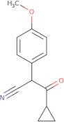 3-Cyclopropyl-2-(4-methoxyphenyl)-3-oxopropanenitrile