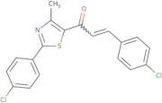 (E)-3-(4-Chlorophenyl)-1-[2-(4-chlorophenyl)-4-methyl-1,3-thiazol-5-yl]-2-propen-1-one