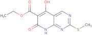 Ethyl 5-hydroxy-2-(methylthio)-7-oxo-7,8-dihydropyrido[2,3-d]pyrimidine-6-carboxylate