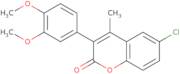 6-Chloro-3-(3’,4’-dimethoxyphenyl)-4-methylcoumarin