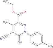 Ethyl 5-cyano-1,6-dihydro-6-imino-4-methyl-1-(4-methylphenyl)pyridazine-3-carboxylate