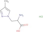 2-Amino-3-(4-methyl-1H-pyrazol-1-yl)propanoic acid hydrochloride