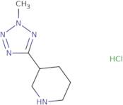 3-(2-Methyl-2H-1,2,3,4-tetrazol-5-yl)piperidine hydrochloride
