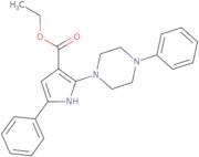 Ethyl 5-phenyl-2-(4-phenylpiperazin-1-yl)-1H-pyrrole-3-carboxylate