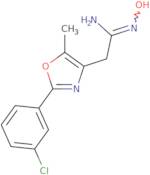 (1Z)-2-[2-(3-Chlorophenyl)-5-methyl-1,3-oxazol-4-yl]-N'-hydroxyethanimidamide