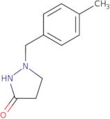 1-[(4-Methylphenyl)methyl]pyrazolidin-3-one