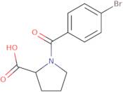 1-(4-Bromobenzoyl)pyrrolidine-2-carboxylic acid