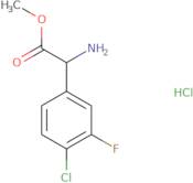 Methyl 2-amino-2-(4-chloro-3-fluorophenyl)acetate hydrochloride