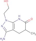 3-Amino-1-(2-hydroxyethyl)-5-methyl-1,4,5,7-tetrahydro-6H-pyrazolo[3,4-b]pyridin-6-one