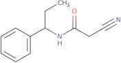 2-Cyano-N-(1-phenylpropyl)acetamide