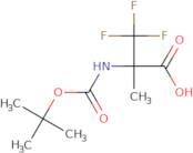 2-{[(tert-Butoxy)carbonyl]amino}-3,3,3-trifluoro-2-methylpropanoic acid