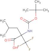 2-{[(tert-Butoxy)carbonyl]amino}-4-methyl-2-(trifluoromethyl)pentanoic acid