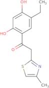 1-(5-Ethyl-2,4-dihydroxyphenyl)-2-(4-methyl-1,3-thiazol-2-yl)ethan-1-one