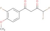 4,4-Difluoro-1-(3-fluoro-4-methoxyphenyl)butane-1,3-dione