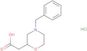 2-(4-Benzylmorpholin-2-yl)acetic acid hydrochloride