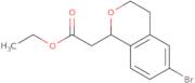 ethyl 2-(6-bromo-3,4-dihydro-1H-2-benzopyran-1-yl)acetate