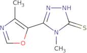 4-Methyl-3-(4-methyloxazol-5-yl)-1H-1,2,4-triazole-5(4H)-thione