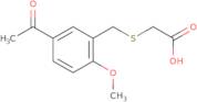 2-{[(5-Acetyl-2-methoxyphenyl)methyl]sulfanyl}acetic acid